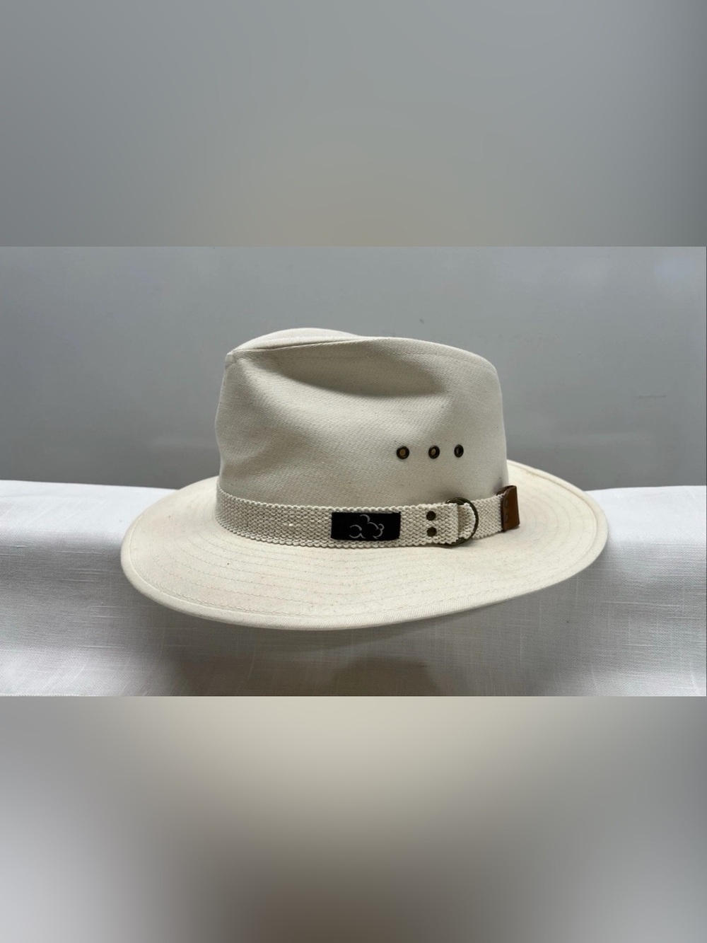 NEW vintage Disney Panama Hat Cap Size large Cream Safari Jungle Cruise Goofy Co